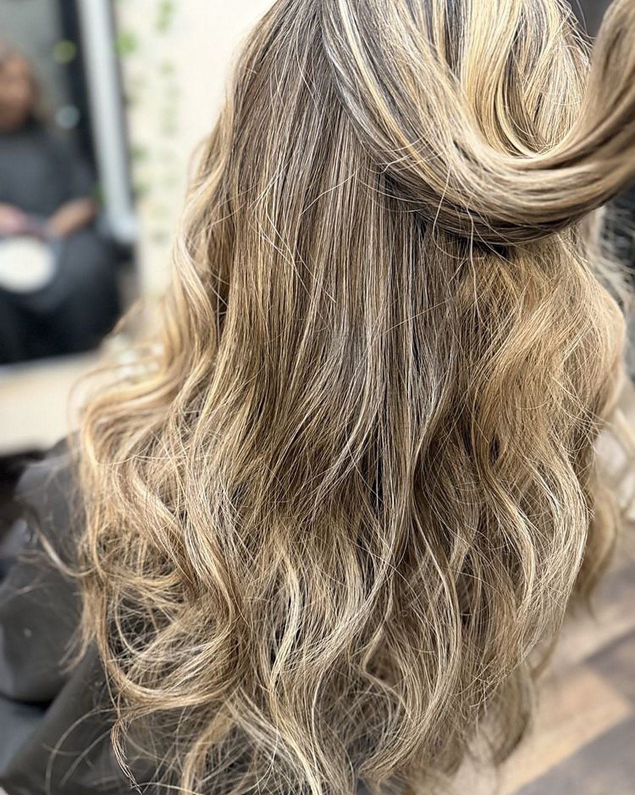 Sun-kissed balayage on long layers